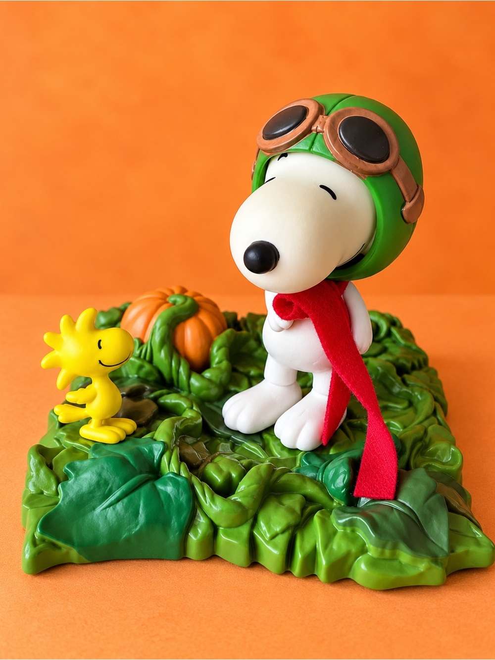 Adorable vintage-style Peanuts Halloween display featuring Sally Brown standing